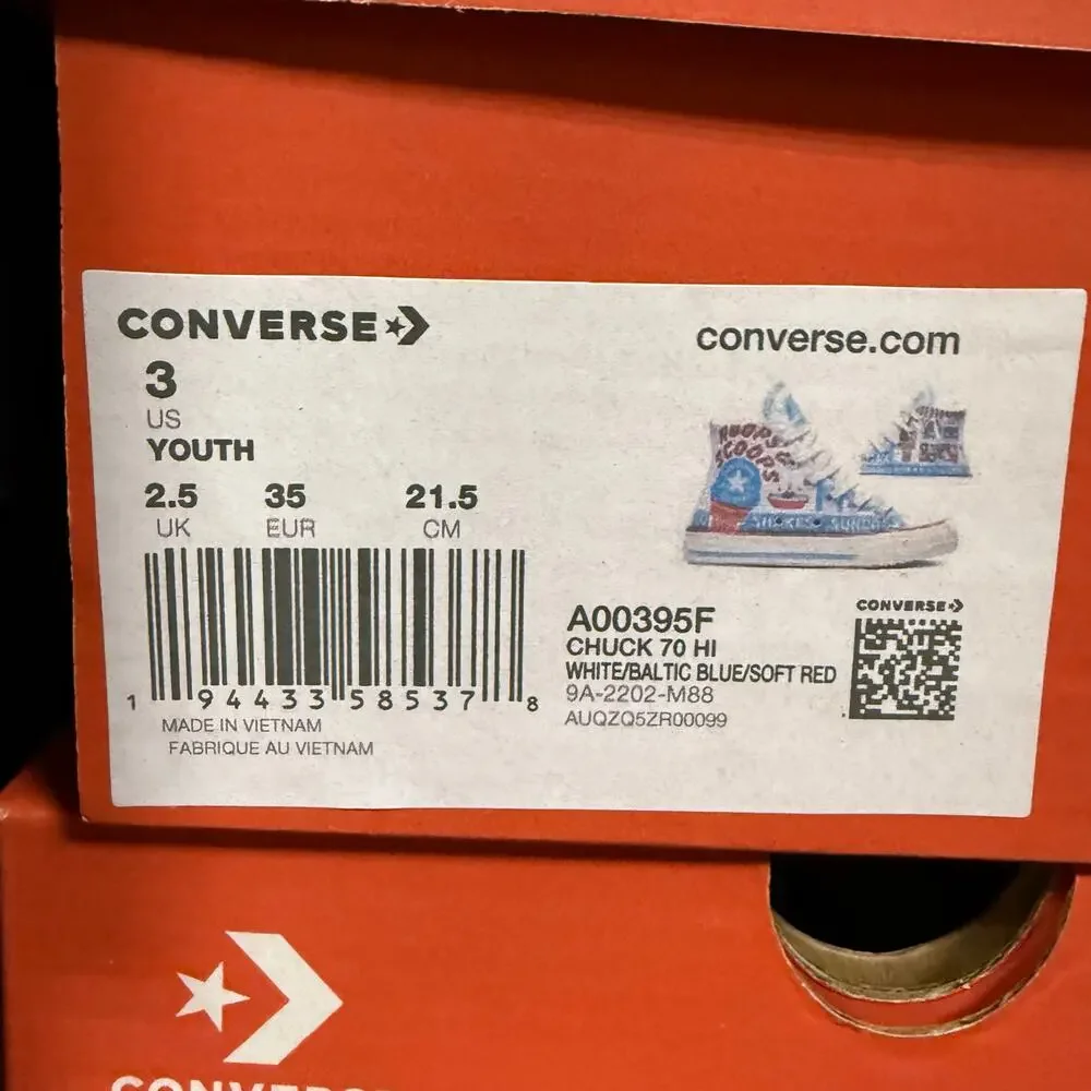 CONVERSE GS 3 YOUTH 1970s HI TOP ICE CREAM A00395F